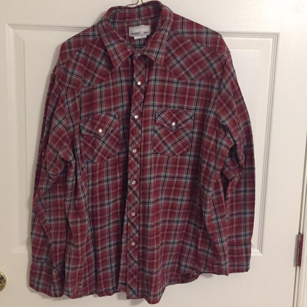 Flannel Wrangler Pearl Snap